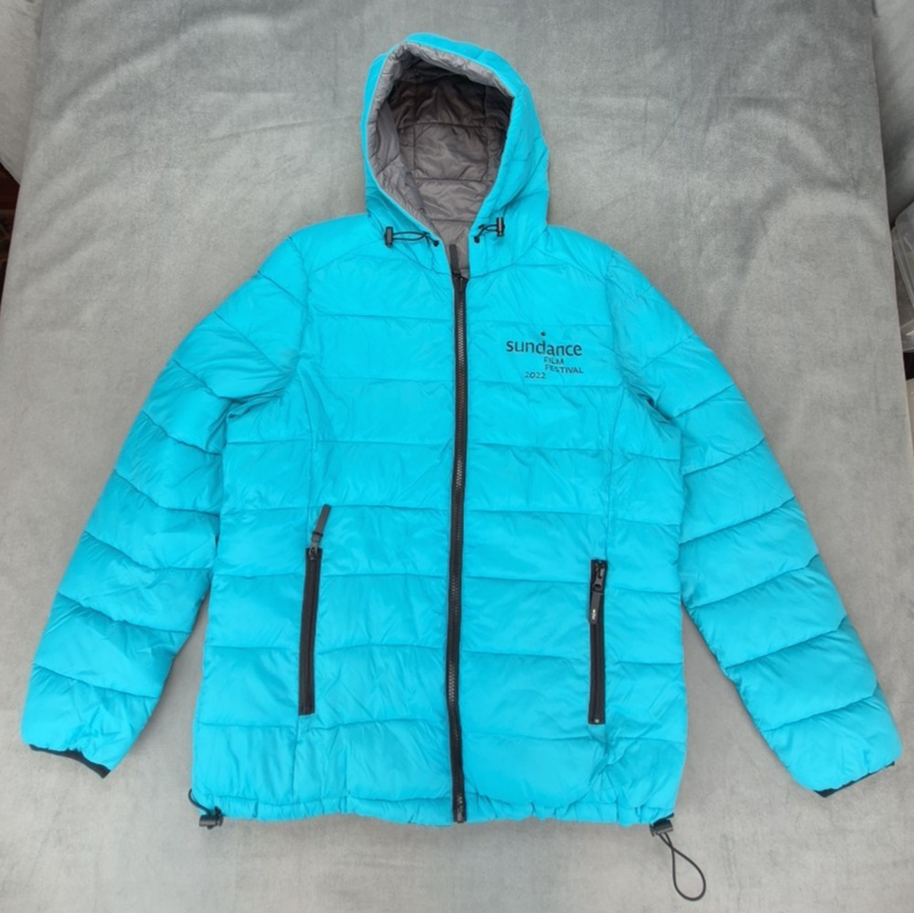 Kenneth Cole Sundance Film Festival 2022 Reversible Hooded Puffer Jacket Large